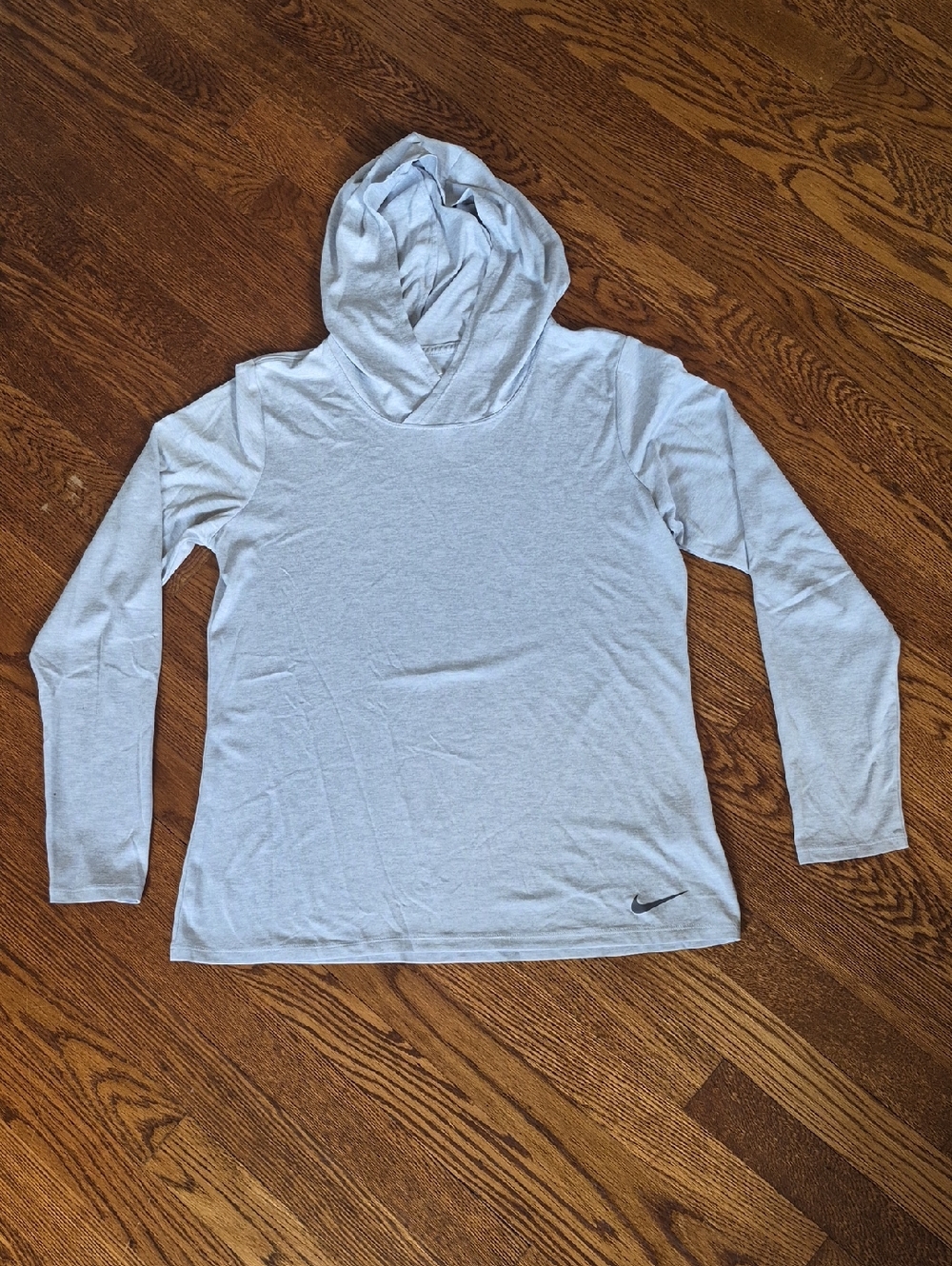 Nike Light Gray Dri-Fit Lightweight Hoodie, Size M